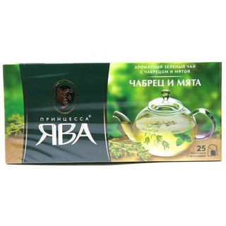Чай зеленый Принцесса Ява Чабрец и Мята  25пак